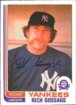#396 Rich Gossage - New York Yankees - 1982 O-Pee-Chee Baseball