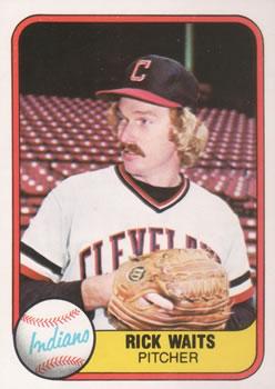 #396 Rick Waits - Cleveland Indians - 1981 Fleer Baseball