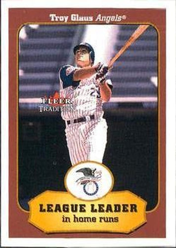 #396 Troy Glaus - Anaheim Angels - 2001 Fleer Tradition Baseball