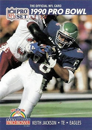 #396 Keith Jackson - Philadelphia Eagles - 1990 Pro Set Football