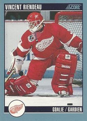 #396 Vincent Riendeau - Detroit Red Wings - 1992-93 Score Canadian Hockey