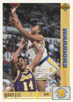 #396 Mario Elie - Golden State Warriors - 1991-92 Upper Deck Basketball