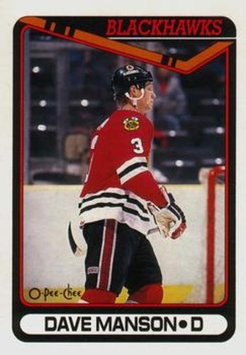 #397 Dave Manson - Chicago Blackhawks - 1990-91 O-Pee-Chee Hockey