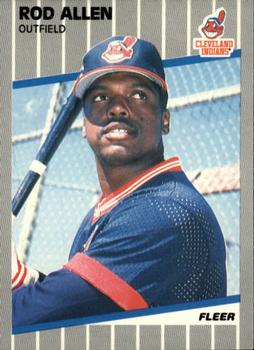 #397 Rod Allen - Cleveland Indians - 1989 Fleer Baseball