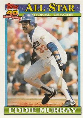 #397 Eddie Murray - Los Angeles Dodgers - 1991 O-Pee-Chee Baseball