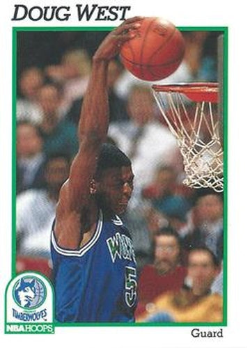 #397 Doug West - Minnesota Timberwolves - 1991-92 Hoops Basketball
