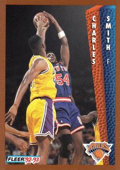 #397 Charles Smith - New York Knicks - 1992-93 Fleer Basketball