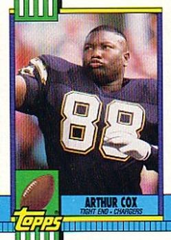 #397 Arthur CoxSan - Diego Chargers - 1990 Topps Football