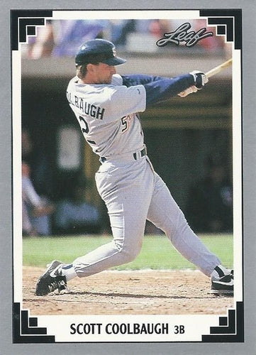 #397 Scott Coolbaugh - San Diego Padres - 1991 Leaf Baseball
