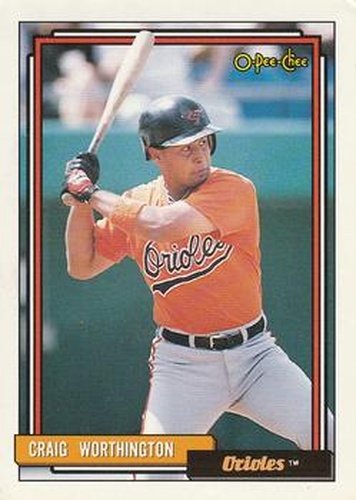 #397 Craig Worthington - Baltimore Orioles - 1992 O-Pee-Chee Baseball