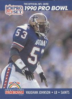 #397 Vaughan Johnson - New Orleans Saints - 1990 Pro Set Football