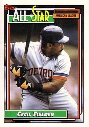 #397 Cecil Fielder - Detroit Tigers - 1992 Topps Baseball
