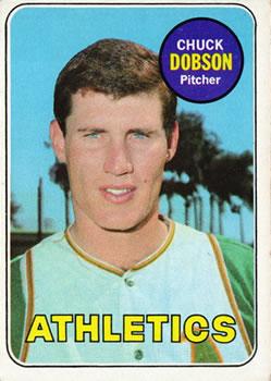 #397 Chuck Dobson - Oakland Athletics - 1969 Topps Baseball