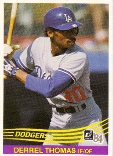 #397 Derrel Thomas - Los Angeles Dodgers - 1984 Donruss Baseball