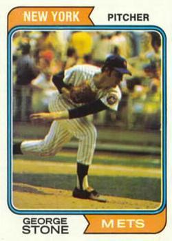 #397 George Stone - New York Mets - 1974 Topps Baseball