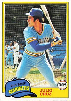 #397 Julio Cruz - Seattle Mariners - 1981 Topps Baseball