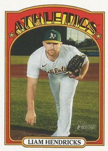 #397 Liam Hendriks - Oakland Athletics - 2021 Topps Heritage Baseball
