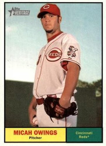 #397 Micah Owings - Cincinnati Reds - 2010 Topps Heritage Baseball