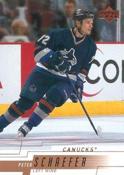 #397 Peter Schaefer - Vancouver Canucks - 2000-01 Upper Deck Hockey