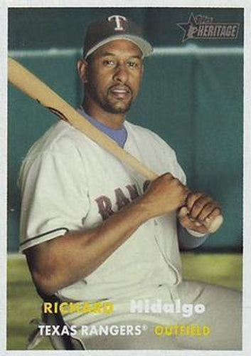 #397 Richard Hidalgo - Texas Rangers - 2006 Topps Heritage Baseball