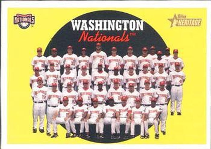 #397 Washington Nationals - Washington Nationals - 2008 Topps Heritage Baseball