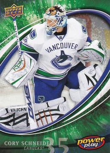 #397 Cory Schneider - Vancouver Canucks - 2008-09 Upper Deck Power Play Box Set Hockey