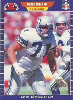 #397 Bryan Millard - Seattle Seahawks - 1989 Pro Set Football
