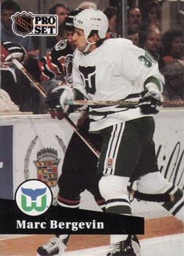 #397 Marc Bergevin - 1991-92 Pro Set Hockey