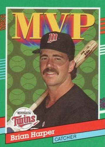 #398 Brian Harper - Minnesota Twins - 1991 Donruss Baseball
