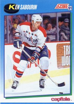 #398 Ken Sabourin - Washington Capitals - 1991-92 Score Canadian Hockey