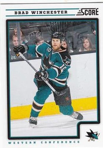 #398 Brad Winchester - San Jose Sharks - 2012-13 Score Hockey