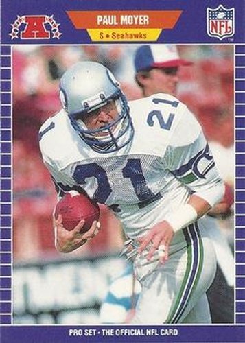 #398 Paul Moyer - Seattle Seahawks - 1989 Pro Set Football