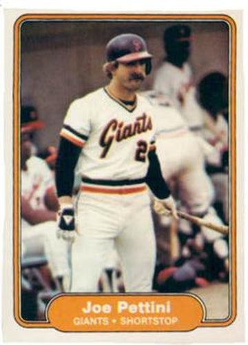 #398 Joe Pettini - San Francisco Giants - 1982 Fleer Baseball