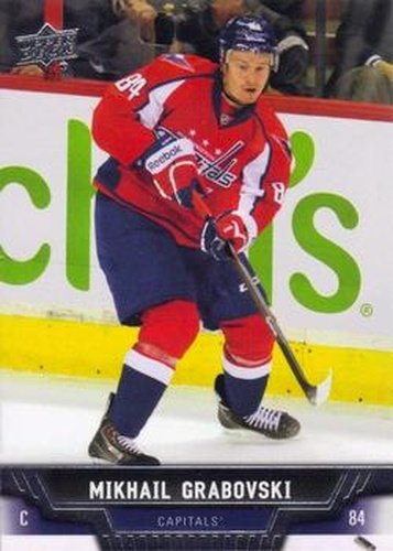 #398 Mikhail Grabovski - Washington Capitals - 2013-14 Upper Deck Hockey