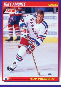 #398 Tony Amonte - New York Rangers - 1991-92 Score American Hockey