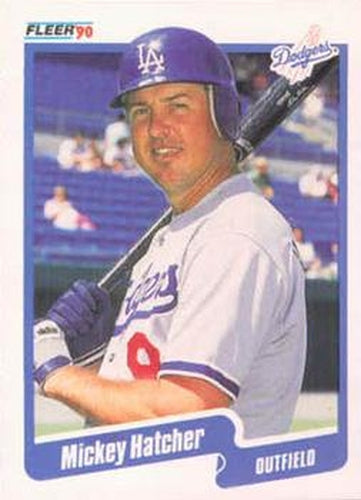 #398 Mickey Hatcher - Los Angeles Dodgers - 1990 Fleer USA Baseball