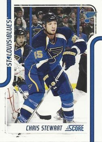 #398 Chris Stewart - St. Louis Blues - 2011-12 Score Hockey