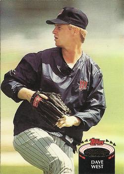 #398 Dave West - Minnesota Twins - 1992 Stadium Club Baseball