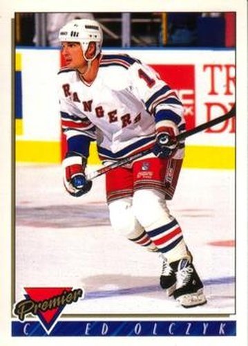 #398 Ed Olczyk - New York Rangers - 1993-94 O-Pee-Chee Premier Hockey