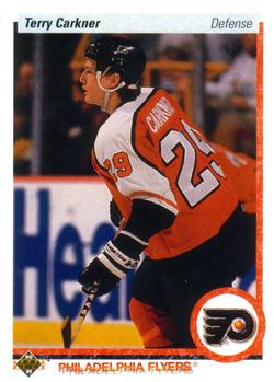#398 Terry Carkner - Philadelphia Flyers - 1990-91 Upper Deck Hockey