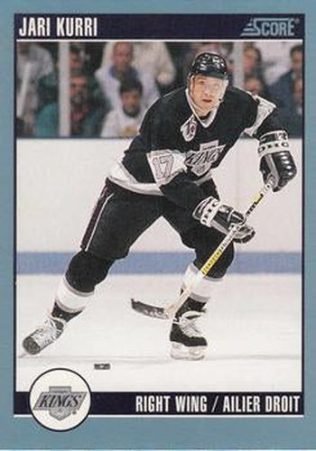 #398 Jari Kurri - Los Angeles Kings - 1992-93 Score Canadian Hockey