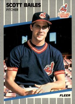 #398 Scott Bailes - Cleveland Indians - 1989 Fleer Baseball