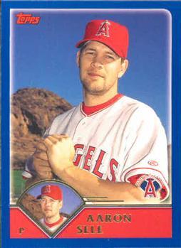 #398 Aaron Sele - Anaheim Angels - 2003 Topps Baseball