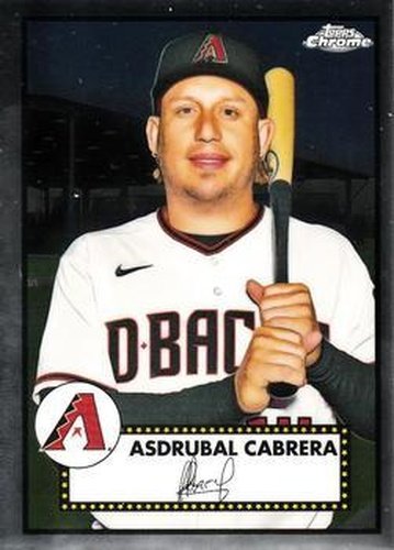 #398 Asdrubal Cabrera - Arizona Diamondbacks - 2021 Topps Chrome Platinum Anniversary Baseball