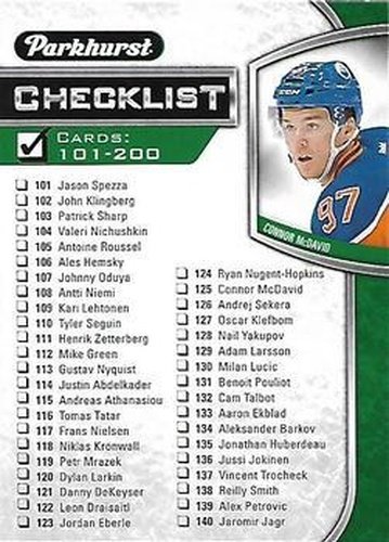 #398 Connor McDavid - Edmonton Oilers - 2016-17 Parkhurst Hockey