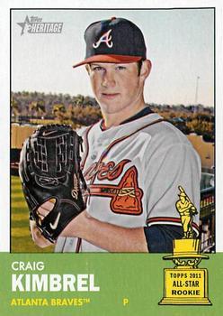 #398 Craig Kimbrel - Atlanta Braves - 2012 Topps Heritage Baseball