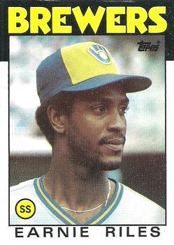 #398 Earnie Riles - Milwaukee Brewers - 1986 Topps Baseball