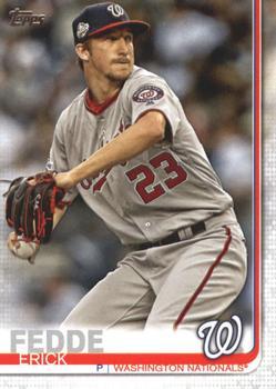 #398 Erick Fedde - Washington Nationals - 2019 Topps Baseball
