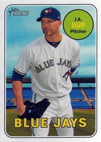 #398 J.A. Happ - Toronto Blue Jays - 2018 Topps Heritage Baseball