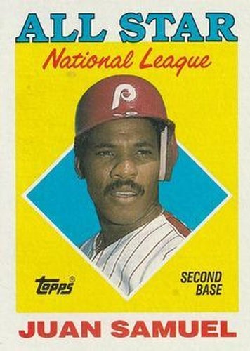 #398 Juan Samuel - Philadelphia Phillies - 1988 Topps Baseball